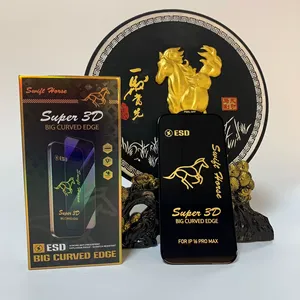 OG Swift Horse Pelicula De Vidro Celular Accesorios Protector De Pantalla De Teléfono Móvil ESD OG Vidrio Templado Para <span class=keywords><strong>iPhone</strong></span> 14 16 Pro Max - Product Image 3