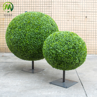 Plante artificielle sur mesure résistante aux UV, arbre topiaire en buis artificiel longue durée, boule de gazon pour jardin