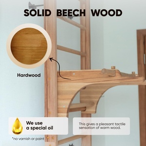 Kids Adults Removable Pull up Dip <strong>Bar</strong> Gymnastics Exercise <strong>Indoor</strong> Gym Ladder Wall Stall <strong>Bars</strong> - Product Image 3