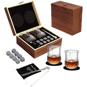 Granit Chilling Whisky, Rocks Bar Accessoires Set Whisky Pierres Set Avec Verres En Verre Coffret Cadeau Pour Cigare Homme/ - Product Image 1