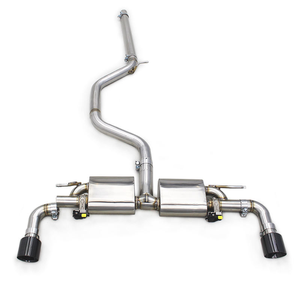 Auto-Sound Elektrischer Catback für <span class=keywords><strong>VW</strong></span> <span class=keywords><strong>GOLF</strong></span> 7/7.5 MK7/MK7.5 <span class=keywords><strong>GTI</strong></span> 2.0T 2014-2020 Edelstahl-Schalldämpfer Auspuffanlage mit Schwarzen Endrohren - Product Image 2