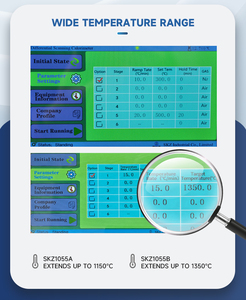 SKZ1055A <span class=keywords><strong>DTA</strong></span> 1 ~ 80 ℃   Analisador de Função de Controle de Processos RT~1150 ℃    Analisador Térmico Diferencial ±0.1μV - Product Image 2