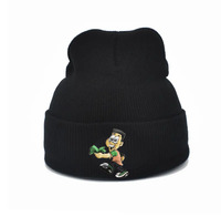 Gebreide 100% acryl wintermutsen met op maat geweven labels, camouflage/puntjes/strikken patronen, zakelijke & strand stijl
