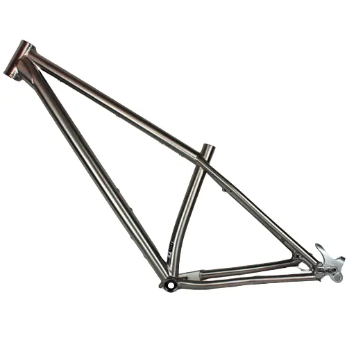 티타늄 뚱뚱한 자전거 구조 27.5er 티타늄 뚱뚱한 자전거 구조 관례 차축 탈락을 통해서 미끄러지는 티타늄 뚱뚱한 자전거 구조