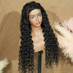 <span class=keywords><strong>Perruque</strong></span> Demi-Tête 3 en 1, Cheveux Humains Bouclés Vierge Naturels Ondulés Aligned Cuticules - Product Image 3