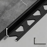 Profilé de finition de carrelage de style transitionnel pour applications en appartement, en métal, céramique et aluminium, vente en gros du fabricant