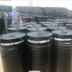 Hoge Kwaliteit Bitumen 60/70 Petroleum Bitumen 60/70 Verpakt In Stalen Drums Asfalt Productie