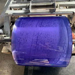 Produsen QINGDAO kain meja bening PVC tirai lembaran plastik tirai PVC transparan