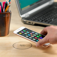 Table basse certifiée 15W avec chargeur sans fil invisible intégré