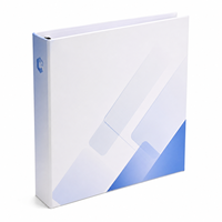 Carpeta Personalizada A4 de 4 Anillas con Cubierta de Cartón, Impresión UV Localizada, Organizador de Archivos Tipo Libro para Catálogos, Separadores y Recambios de Cuadernos