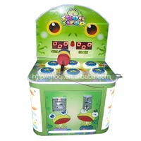 Machine de jeu d'arcade amusante de type 'Frog Redemption Ticket Hammer Knocking'