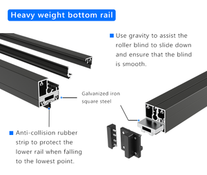 Ngày và đêm cơ giới Zip Rèm cuộn lên bóng râm kích thước lớn ngoài trời Patio Màn hình Zip rèm - Product Image 3