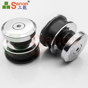 Accessoires de salle de douche SANON 304 <span class=keywords><strong>miroir</strong></span> Inox quincaillerie de <span class=keywords><strong>porte</strong></span> <span class=keywords><strong>coulissante</strong></span> Kit de quincaillerie pour <span class=keywords><strong>porte</strong></span> en verre de salle de bain - Product Image 4