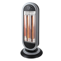 KONWIN Lampe halogène pour la chambre à coucher Radiateur électrique halogène 1200w avec 3 tubes chauffants