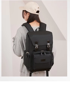 Sac à dos pour appareil photo multifonctionnel de grande capacité, sac à dos pour appareil photo multifonctionnel pour photographes, sac à dos imperméable à double bandoulière - Product Image 5