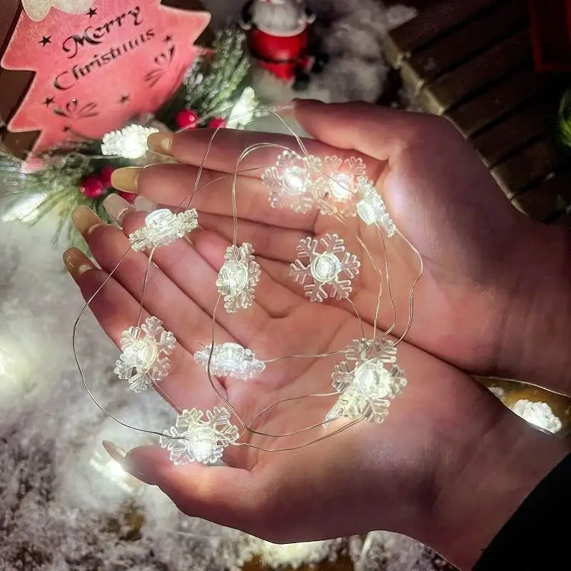 Hot Sale Good Price Cute Garden Snow Fall New Holiday Outdoor Mini Decoration Led String Light Christmas