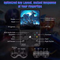 Console de jeu vidéo sans fil rétro portable Topleo 128 Go R36 Max Mini lecteurs portables avec communication Wi-Fi