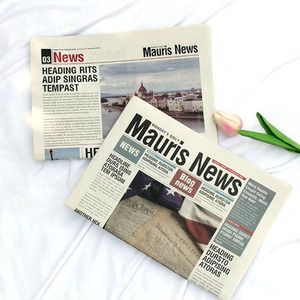 QT745 giornale stampa a colori di personalizzazione in bianco e nero stampa giornale giornale pubblicitario per il banco notizie - Product Image 1