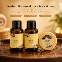 Kit d'Accueil Hôtelier : Shampoing, Gel Douche, Bonnet de Douche, Trousse de Toilette, Trousse de Couture, Peigne, Jetables, Logo Personnalisé OEM, Chambre d'Hôtes