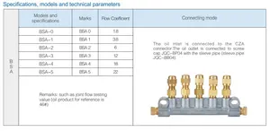 China BAOTN Metering Control Units Distributor For Resistant Type Thin Oil Lubrication System Proportional Joint Reducer