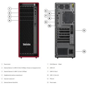 नया लेनेवो थिंकस्टेशन पी <span class=keywords><strong>5</strong></span> इनटेल एक्स W3-2423 16 ग्राम dddr5 रेc राम 2TB सैटा एचड स्टोरेज प्रोफेशनल टावर वर्कस्टेशन - Product Image 6