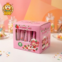 Fabricant Vente en gros Mini Squeeze Chocolat doux Dentifrice Saveur Fraise Liquide Confiture Bonbons Biscuit Mini Squeeze