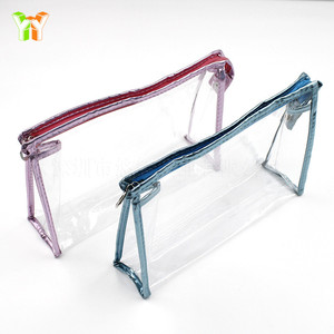 Suministro directo de fábrica: Bolsa de aseo transparente de PVC, bolsa de almacenamiento de cosméticos, bolsa de aseo de viaje impermeable de gran capacidad - Product Image 3