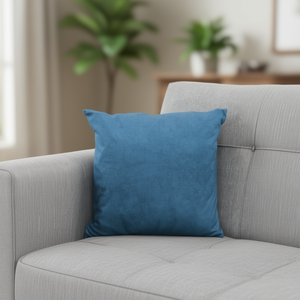 Cuscino in Denim Blu Pavone 45*45 Cojin per Cuscini da Seduta Design Unico e Elegante - Product Image 2