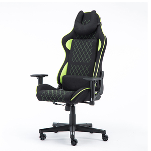 เก้าอี้ผ้าสำหรับเล่นเกมคอมพิวเตอร์หมุนได้เก้าอี้ PC ด้านหลังสูงสไตล์การแข่ง OEM - Product Image 1