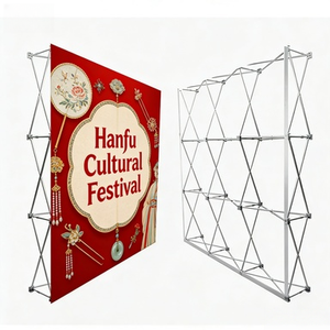 Wholesale Custom Eco-Friendly Luxury Fabric Display <b>Stand</b> Aluminum 6-Shelf Matte Satin Finish Foldable Lightweight Portable Easy - Product Image 1