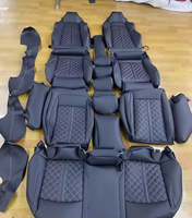Kit de revêtement en cuir avant pour sièges de voiture modifiés, compatible avec tous les modèles Audi (ancien modèle RS)
