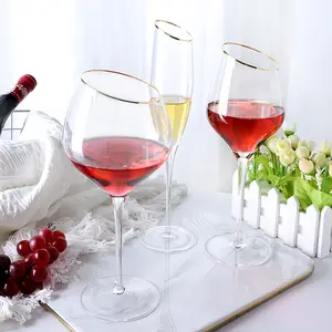 Gelas Cocktail anggur merah kaca kristal gelas sampanye pesta Eropa gelas Pint air