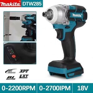 Herramientas Eléctricas Ligeras para Bricolaje, Instalación de Muebles y Reparaciones de Garaje, Llave de Impacto Inalámbrica <span class=keywords><strong>Makita</strong></span> de 1/2 Pulgada, <span class=keywords><strong>18V</strong></span>, Sin Escobillas, para Uso Doméstico - Product Image 2