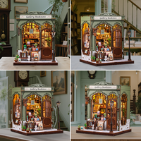 CuteBee Promotion Kit de maison miniature DIY CWGC214, Nook de lecture en bois, Puzzle 3D en bois, Kit d'artisanat DIY, Kit Nook de lecture DIY