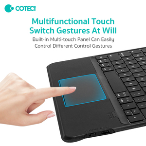 COTECi USB Split magnético RGB retroiluminado Trackpad funda protectora para teclado inalámbrico iPad 7-11 generación 10,2-10,9 pulgadas - Product Image 5