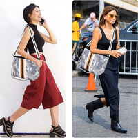 Sac de plage à bandoulière pour femme, personnalisé avec logo, ouverture zippée, néoprène léopard, imperméable, isolé, portable, toutes saisons