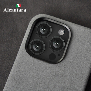 Étuis de téléphone portable de luxe à chargement sans fil pour les étuis <span class=keywords><strong>Alcantara</strong></span> Luxury <span class=keywords><strong>iPhone</strong></span> 17 16 15 <span class=keywords><strong>14</strong></span> 13 12 <span class=keywords><strong>Pro</strong></span> ProMax - Product Image 4
