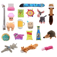 Collection de jouets en peluche noués pour chien avec fonctions apaisantes et de dentition – Jouet interactif pour animaux de compagnie