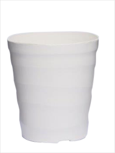 Duy Ngoc Tall Wave Pot de plantes Design unique Pot en plastique PP Haute qualité 20x14.5x22.5 cm pour espace de chambre moderne - Product Image 5