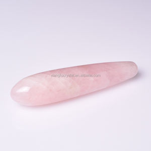 Baguette <span class=keywords><strong>de</strong></span> massage en <span class=keywords><strong>cristal</strong></span>, gode en quartz rose sculpté à la main, pierre naturelle, pour la guérison, vente en gros, - Product Image 6