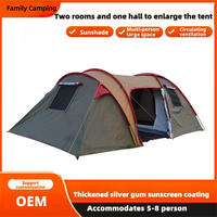 Tente de camping de luxe portable et imperméable pour l'extérieur, tente de glamping, tente de camping extérieure personnalisée, chapiteau pop-up, abri de jardin