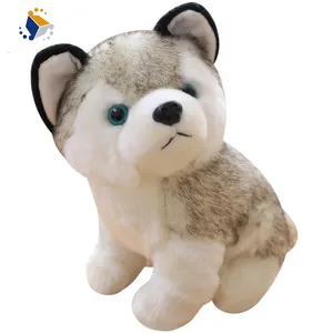 Grosir mainan anjing siberian husky-Yangzhou Grosir Mainan Boneka Mewah Binatang Lembut Anjing Husky Siberia Simulasi Lucu Pabrikan Boneka
