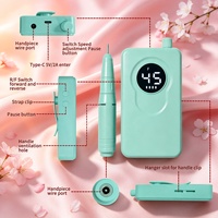 Machine à ongles rechargeable en plastique 45000 tr/min, lime à ongles électrique portable sans fil, polisseuse à ongles professionnelle pour le nail art