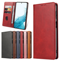 Funda Tipo Cartera de Cuero PU Premium para Samsung S23 - Funda con Soporte para Teléfono, Ranuras para Tarjetas, Cierre Magnético y Protección Contra Impactos