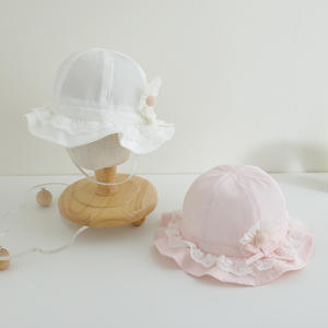 Printemps Automne Bébé Mignon Pur Coton Parasol Chapeau Offre Spéciale Infant <span class=keywords><strong>Bonnet</strong></span> Chapeau de Soleil d'Été - Product Image 2