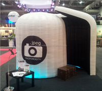 Cabine de Photo gonflable avec lumière LED, nouveau design k, bon marché, tente de Studio DJ pour événement fête