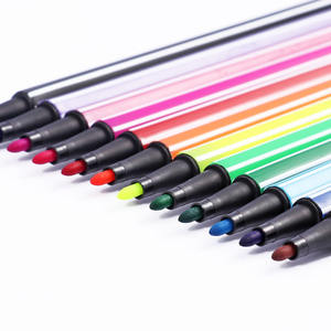 Bolígrafos de colores de acuarela de tinta no tóxica de secado rápido Foska con punta de 1mm para niños adolescentes o cualquier persona con paquete de tubo de tambor transparente - Product Image 2