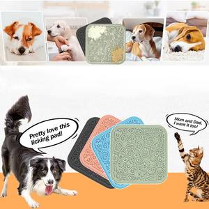 Logotipo personalizado Crânio Silicone <span class=keywords><strong>pet</strong></span> Slow food mat Dog Lick Pad Tigelas De Alimentador Lento Lamber Mat Com ventosa - Product Image 3