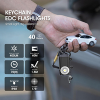 Mini lampe torche LED de poche en gros, rechargeable par USB, étanche IP65, 500 lumens, faisceau réglable, garantie 1 an, portable EDC