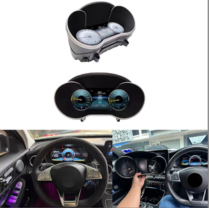 Nouveau style - Tableau de bord numérique LCD 12,3 pouces avec CarPlay pour <span class=keywords><strong>Mercedes</strong></span>-Benz W205 W253 C200 C260 <span class=keywords><strong>GLC</strong></span> 15-19 - Product Image 1